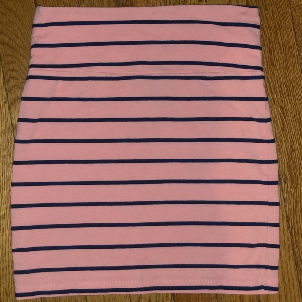 Light pink and blue skirt